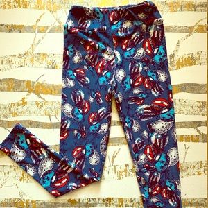 Lularoe Fourth of July Kids Leggings